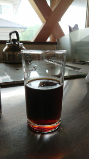 ハリオの水出しコーヒーポットで抽出したコーヒーをストレートで飲む