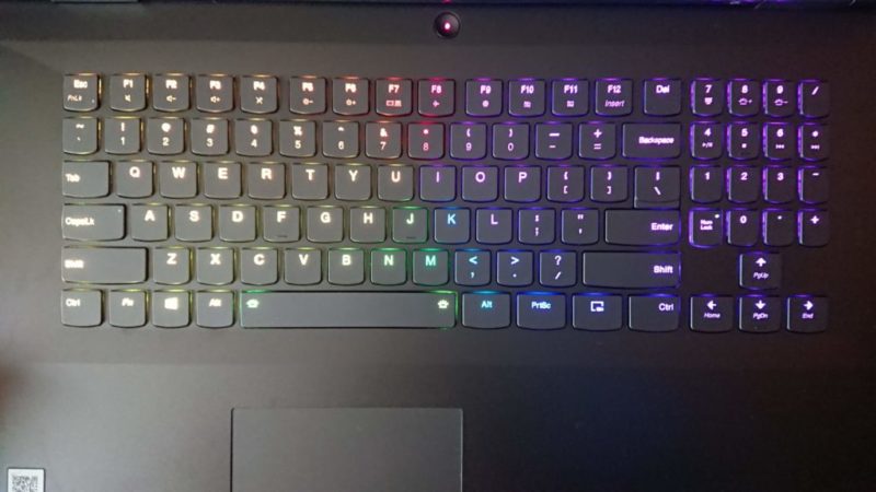 LenovoLegionY740のキーボード