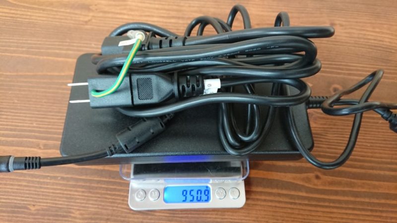 DELL G5 15 電源アダプター重量