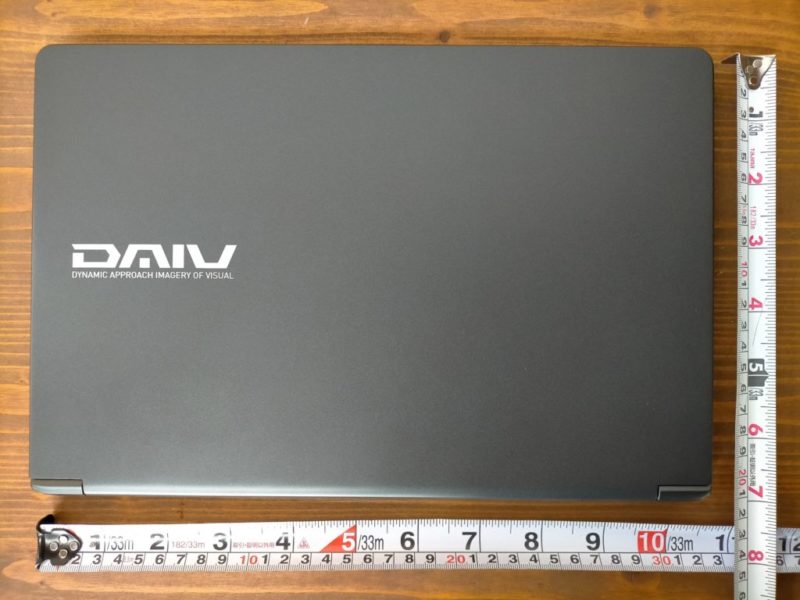 DAIV 4Nサイズ感